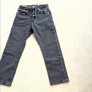 Levis 501 Black Denim Jeans